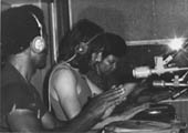 Jon in the studio with Assagai